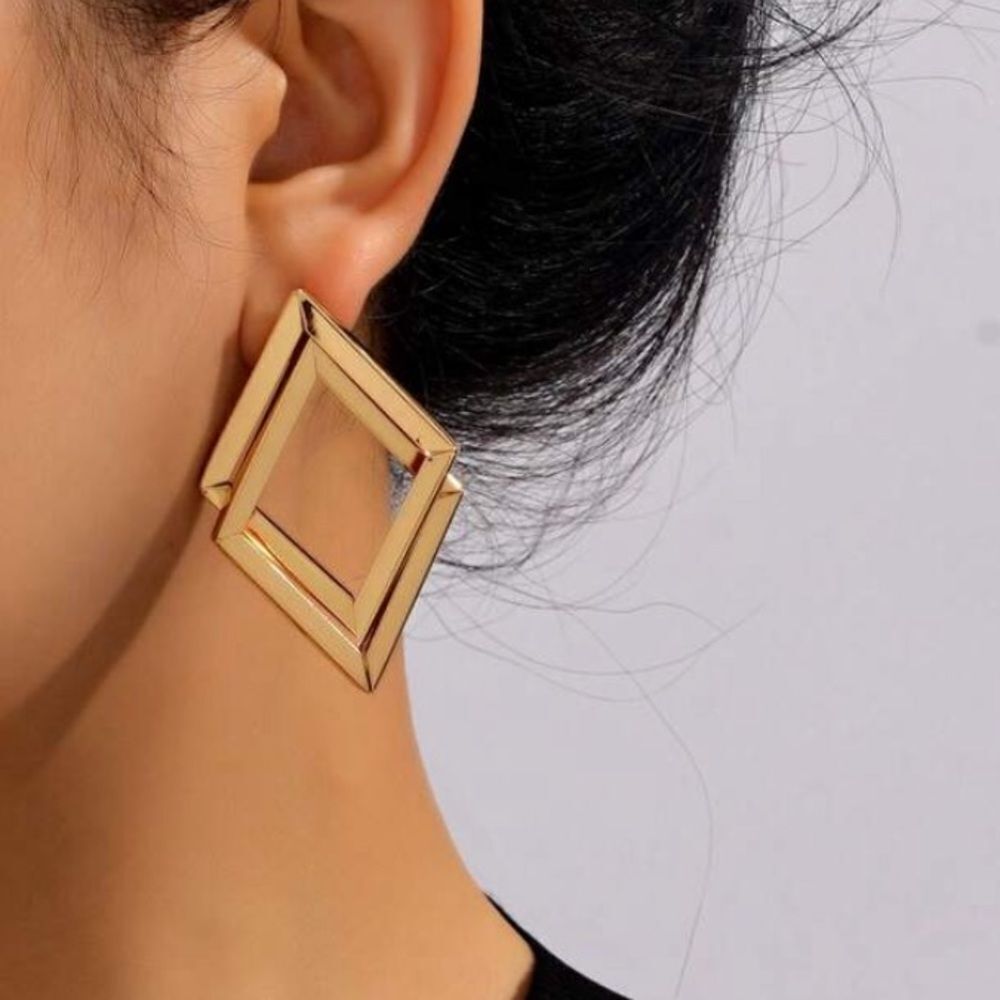 3for$20 Geometric Asymmetrical Square Exaggerated Women Earrings